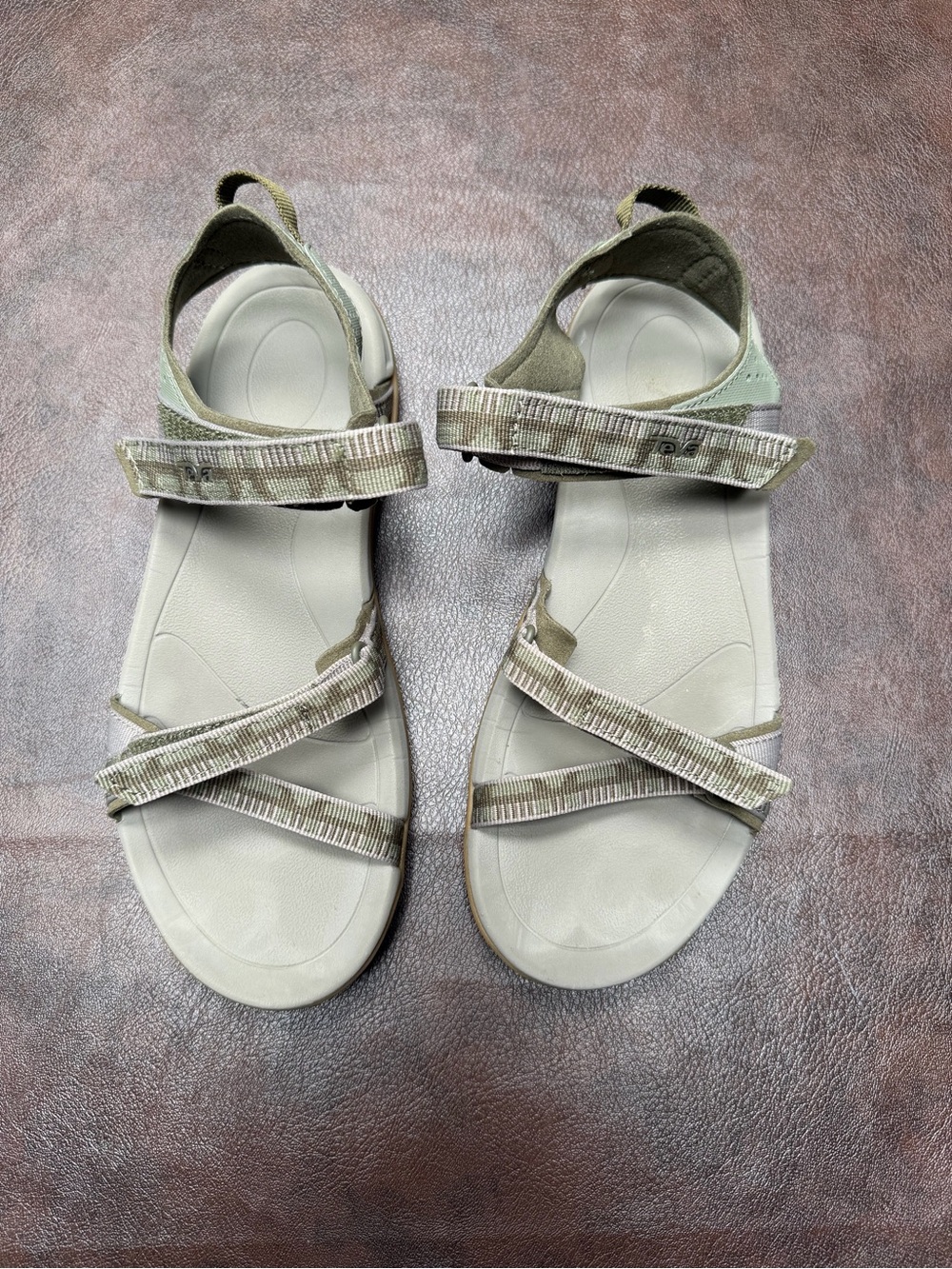 Teva Verra Sport Hiking Sandals Olive Green Women’s Size 7 EU 38